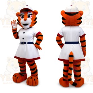 Orange Tiger Mascot Costume