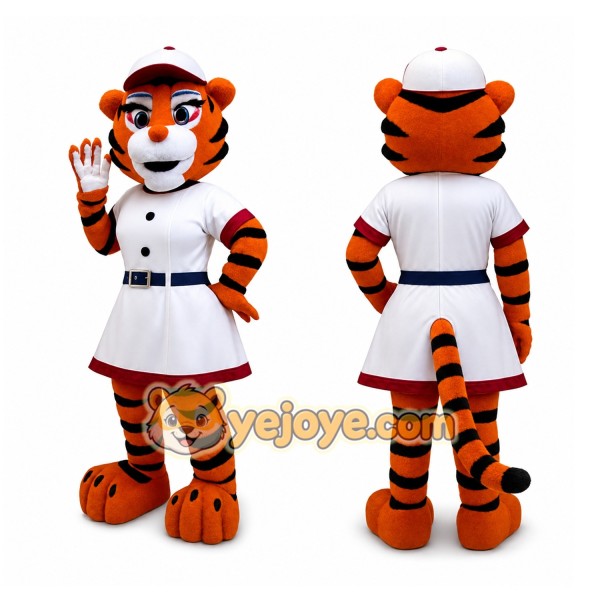 Orange Tiger Mascot Costume
