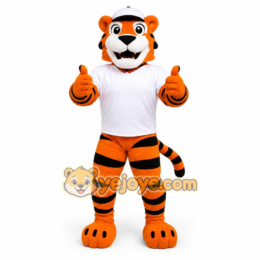 Orange Tiger Mascot Costume Orange Tiger Mascot Costume
