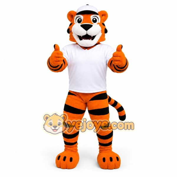 Orange Tiger Mascot Costume Orange Tiger Mascot Costume