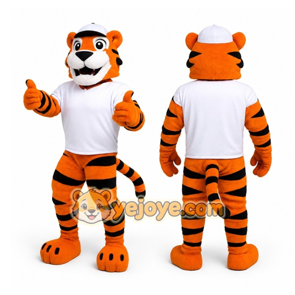Orange Tiger Mascot Costume