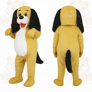 Yellow Dog Mascot Costume