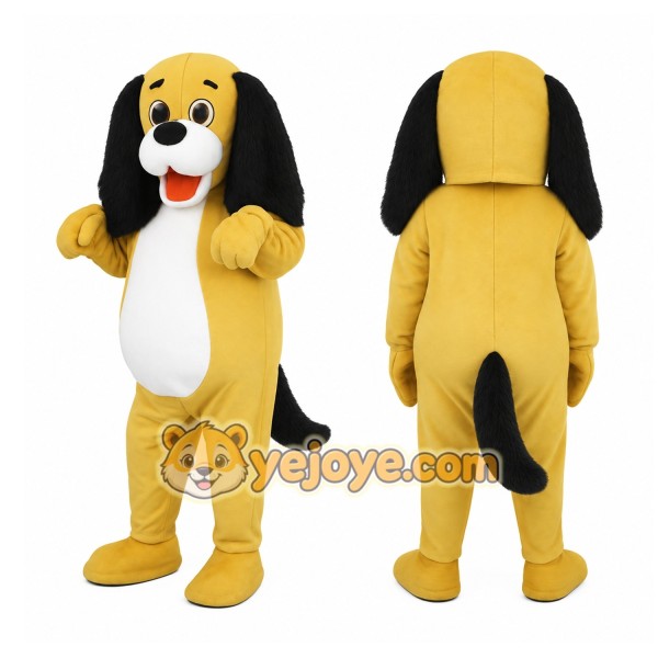 Yellow Dog Mascot Costume