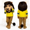 Yellow Lion Mascot Costume