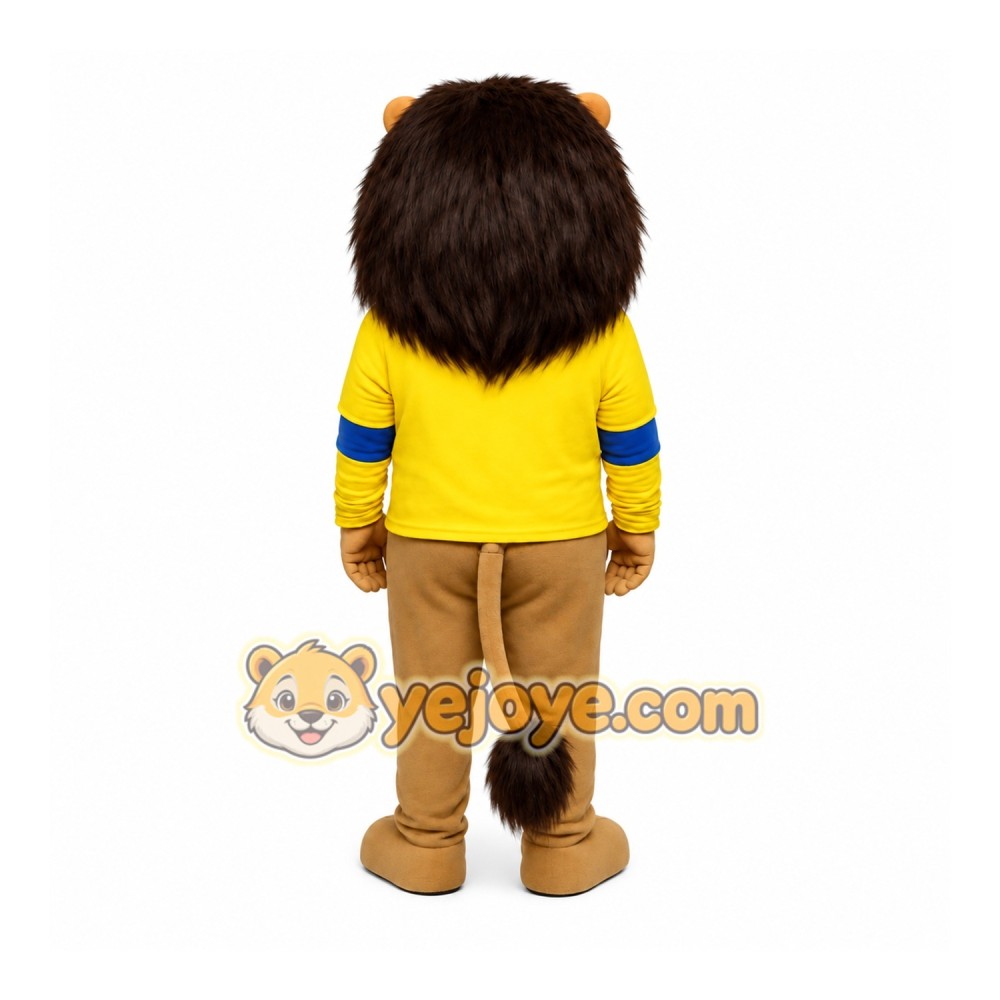 Yellow Lion Mascot Costume Yellow Lion Mascot Costume