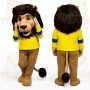 Yellow Lion Mascot Costume