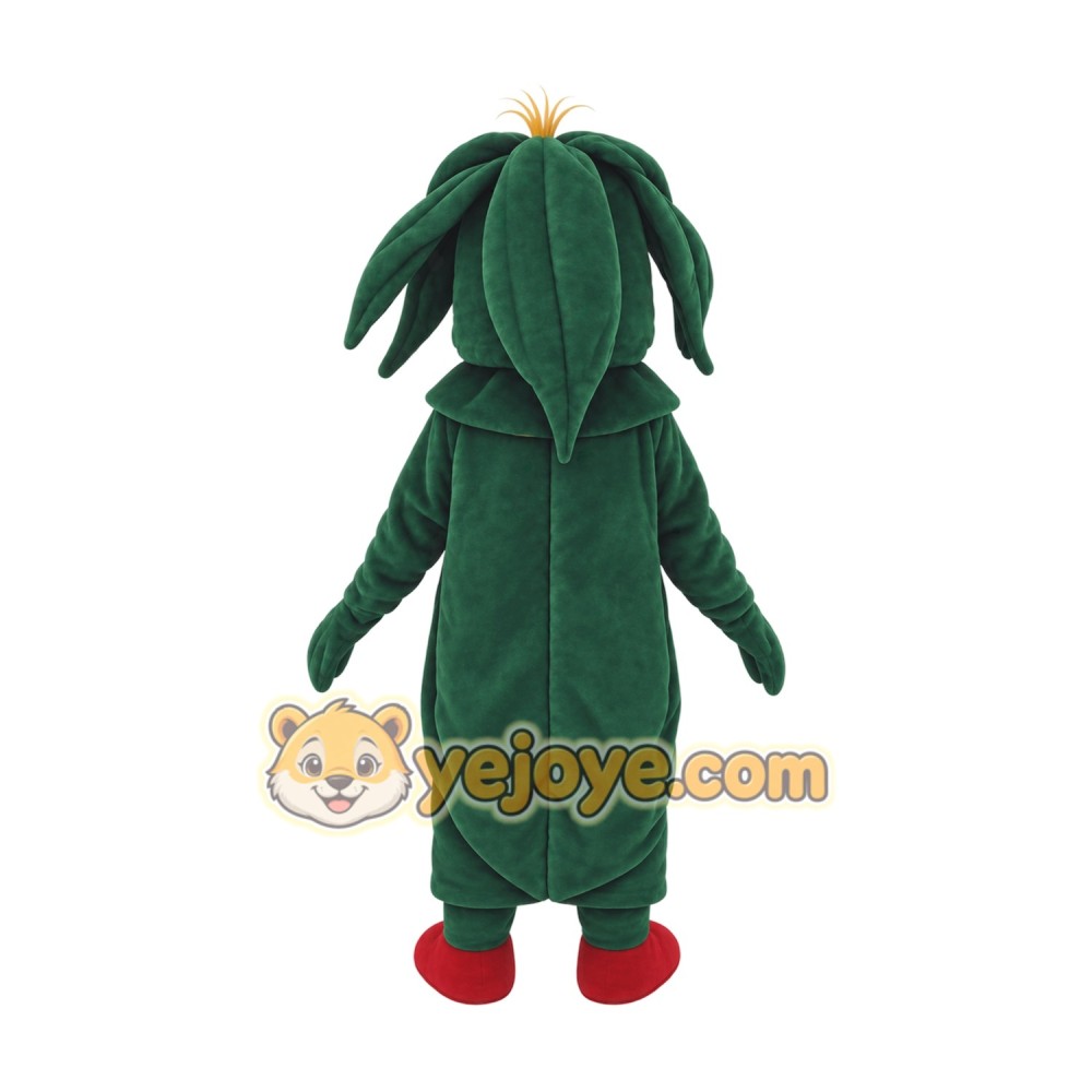 Green Corn Mascot Costume Green Corn Mascot Costume