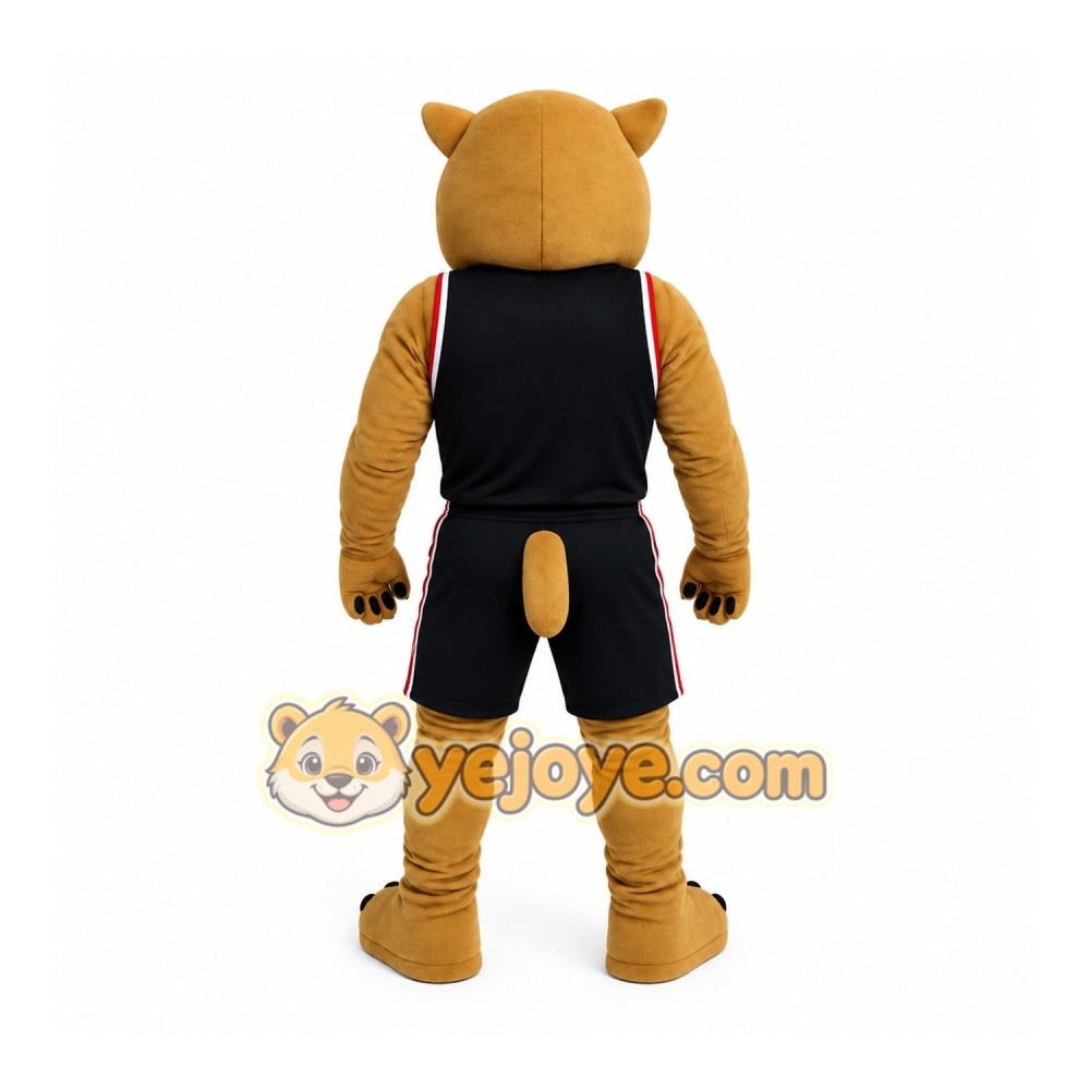 Brown Saber-Toothed Cat Mascot Costume
