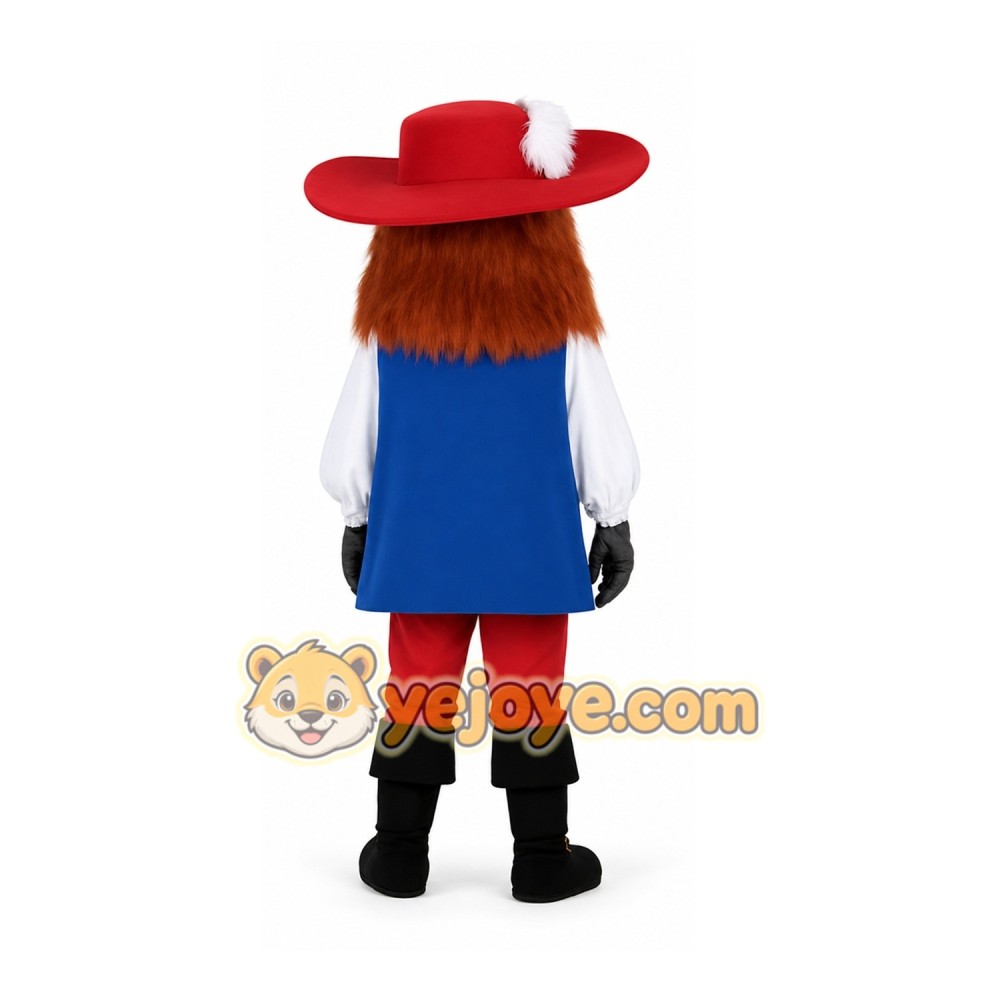 Blue Red Swordsman Mascot Costume