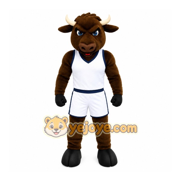 Brown Bull Mascot Costume Brown Bull Mascot Costume