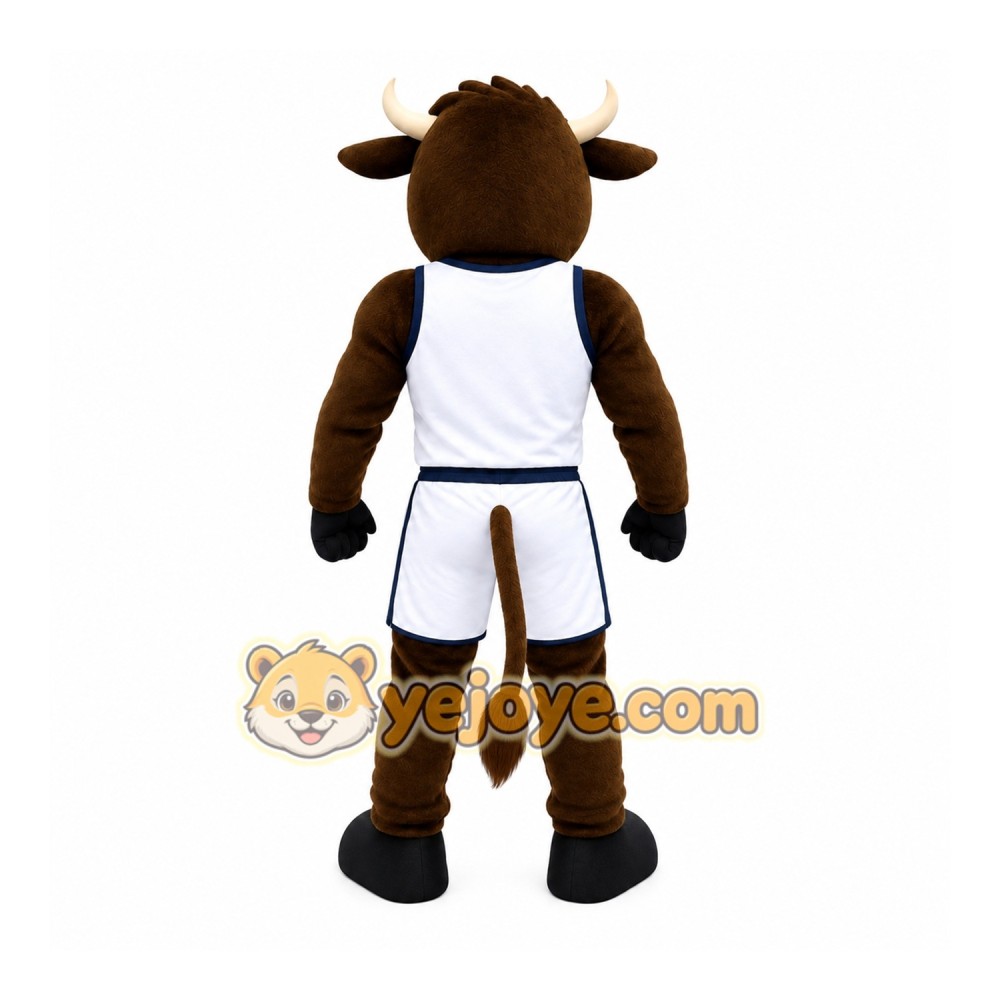 Brown Bull Mascot Costume