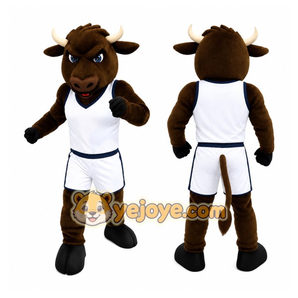 Brown Bull Mascot Costume