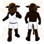 Brown Bull Mascot Costume
