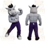 Gray Horse Mascot Costume