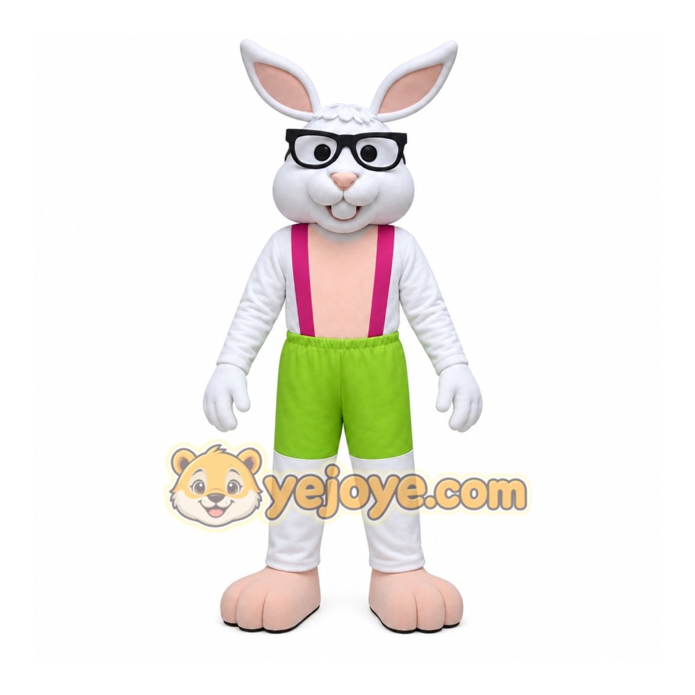 White Rabbit Mascot Costume White Rabbit Mascot Costume