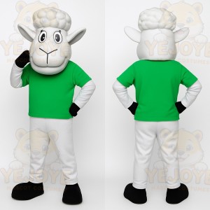 White Sheep Mascot Costume