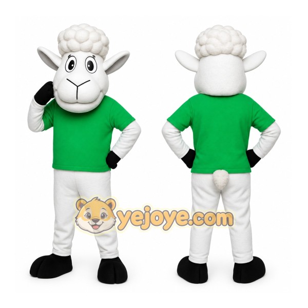 White Sheep Mascot Costume