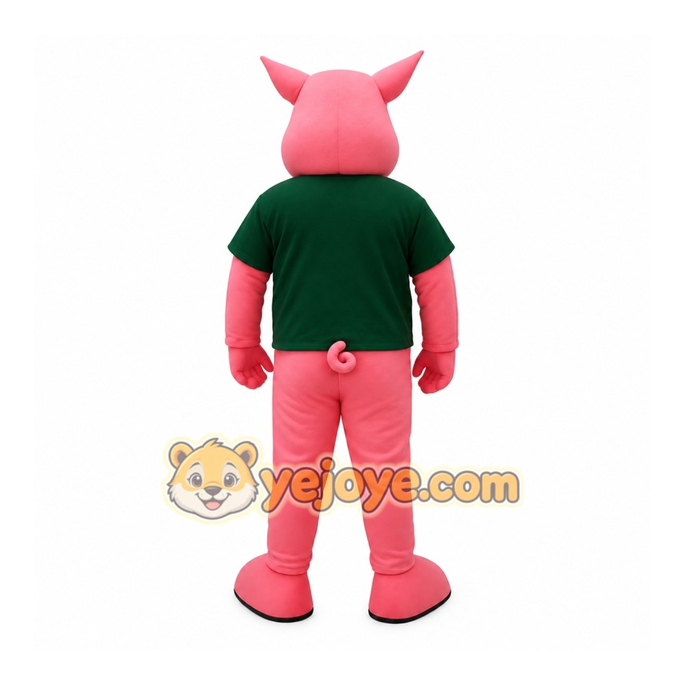 Pink Pig Mascot Costume Pink Pig Mascot Costume