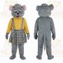 Gray Mouse Mascot Costume