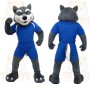 Blue Wolf Mascot Costume