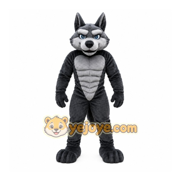 Gray Wolf Mascot Costume