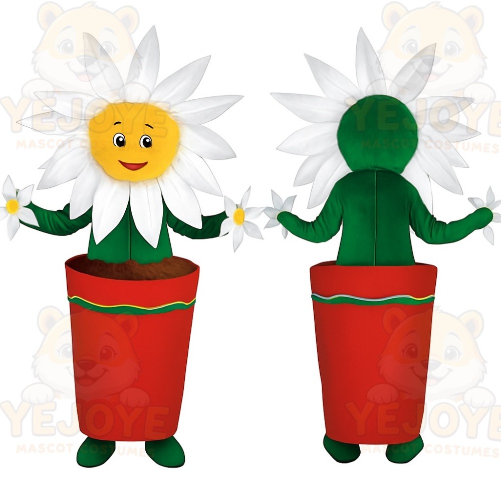 Green Flower Mascot Costume