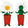 Green Flower Mascot Costume