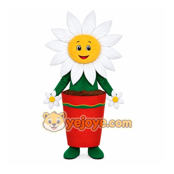 Green Flower Mascot Costume