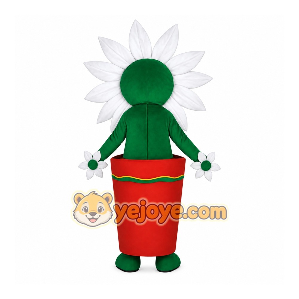 Green Flower Mascot Costume