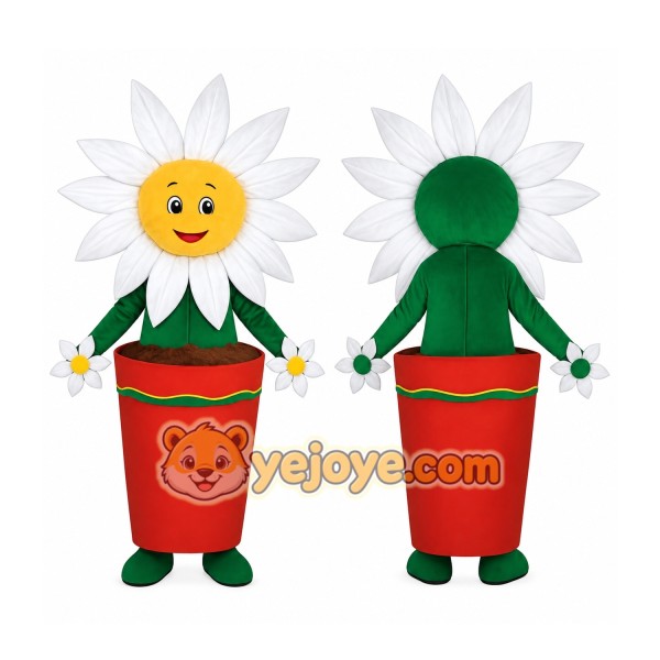Green Flower Mascot Costume
