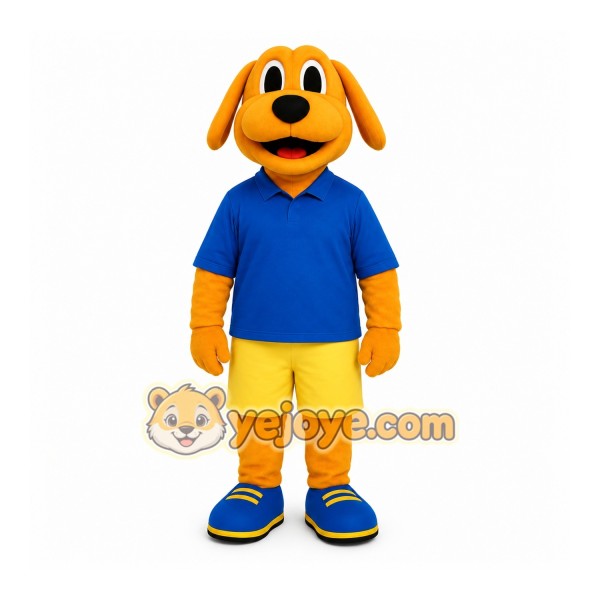 Yellow Dog Mascot Costume Yellow Dog Mascot Costume