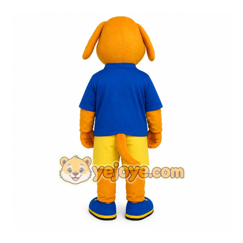 Yellow Dog Mascot Costume