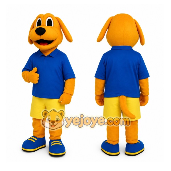 Yellow Dog Mascot Costume