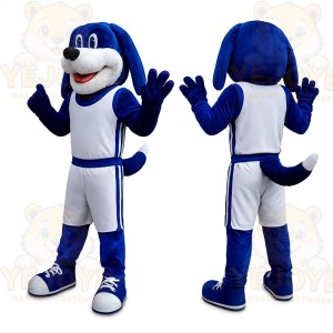 Blue Dog Mascot Costume