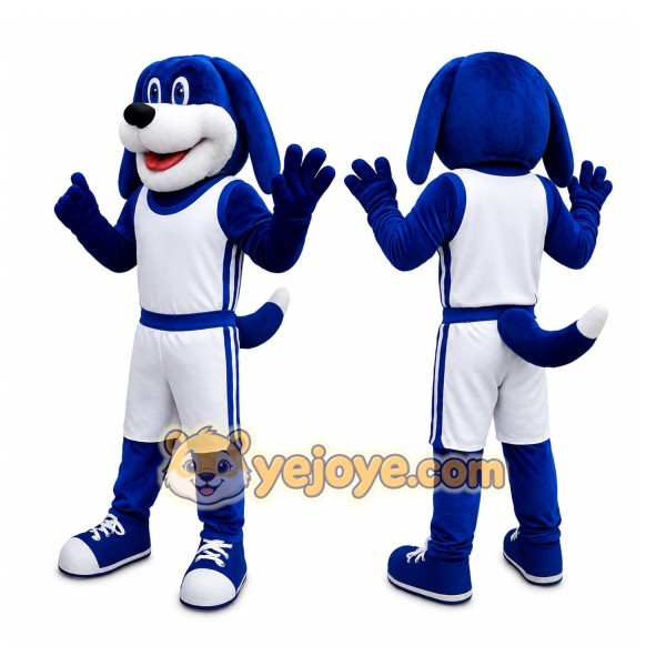 Blue Dog Mascot Costume