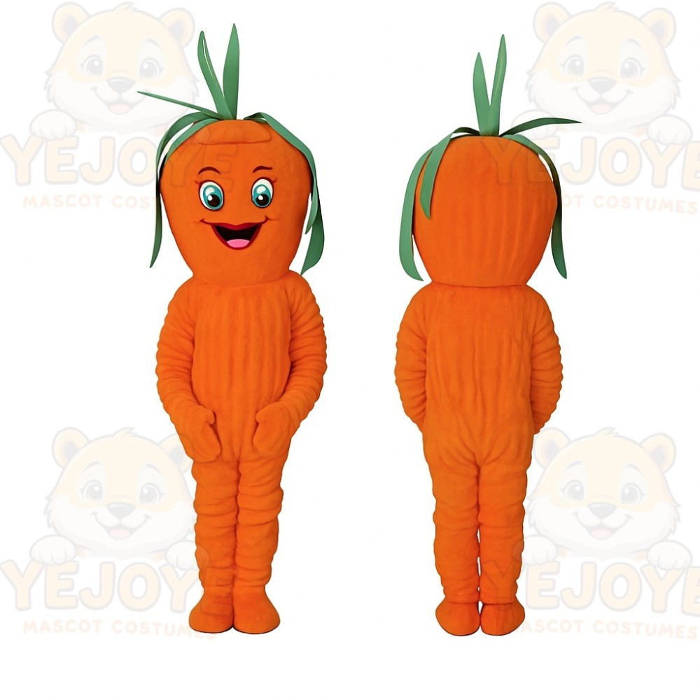 Orange Carrot Mascot Costume