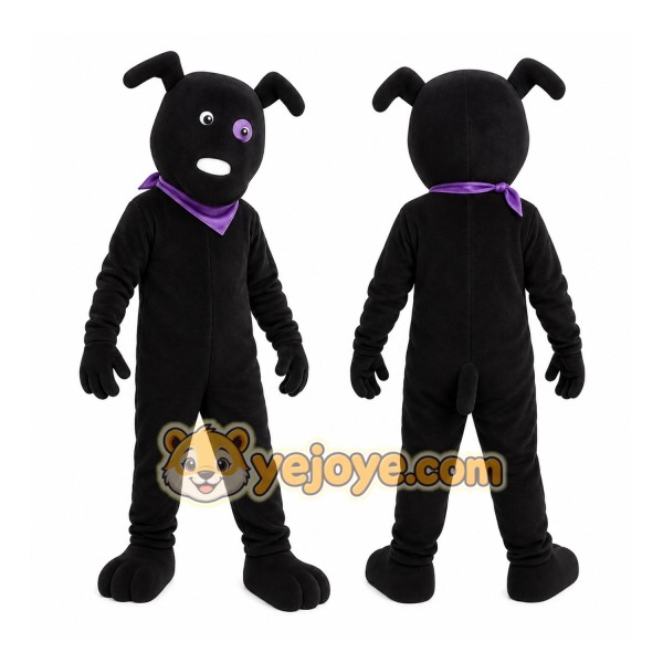 Black Dog Mascot Costume