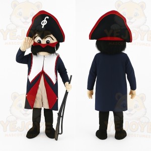 Navy Pirate Mascot Costume