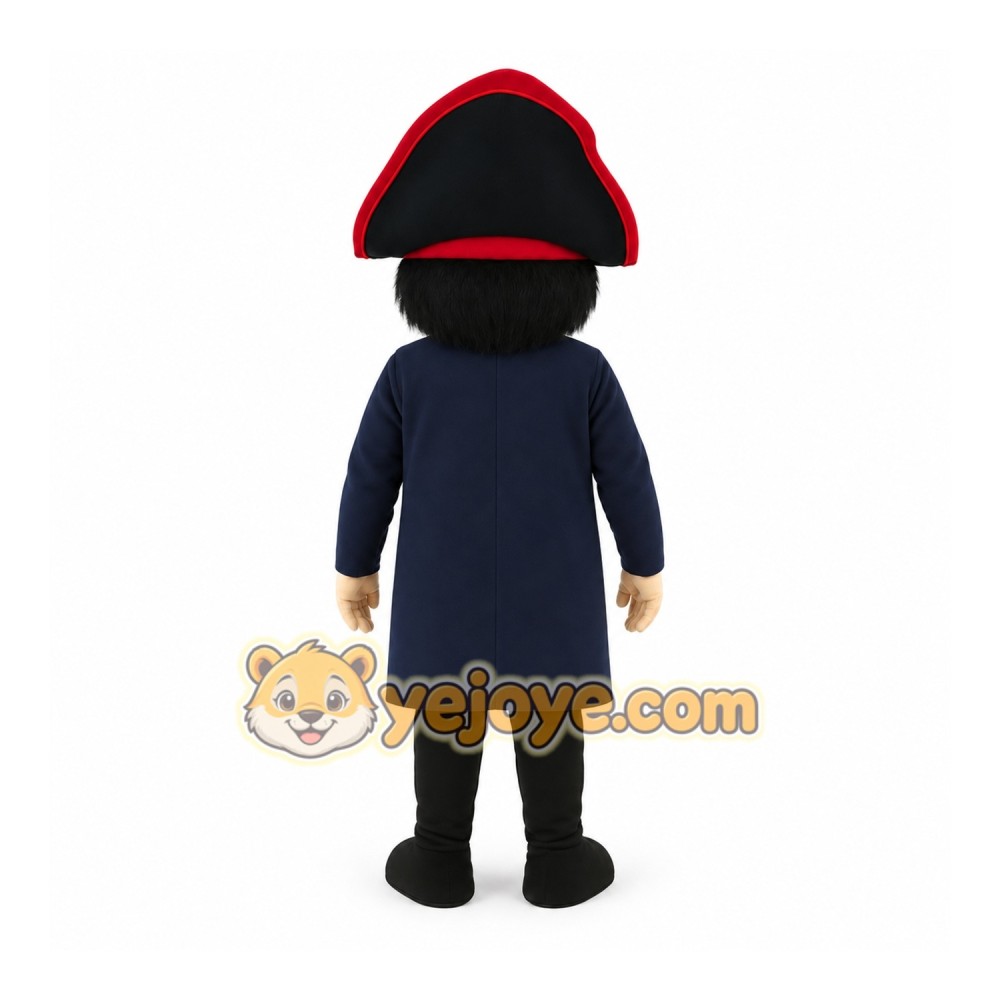 Navy Pirate Mascot Costume Navy Pirate Mascot Costume