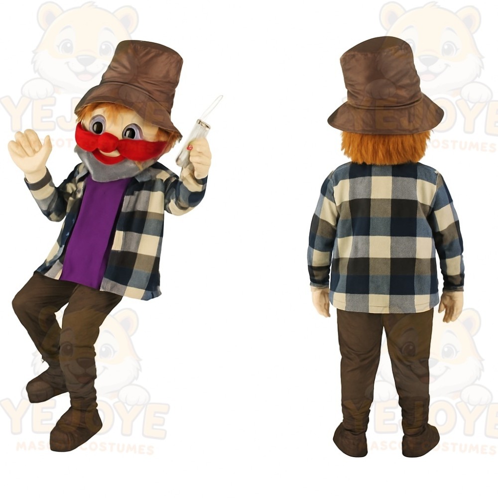 Brown Clown Mascot Costume