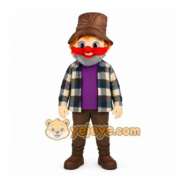 Brown Clown Mascot Costume