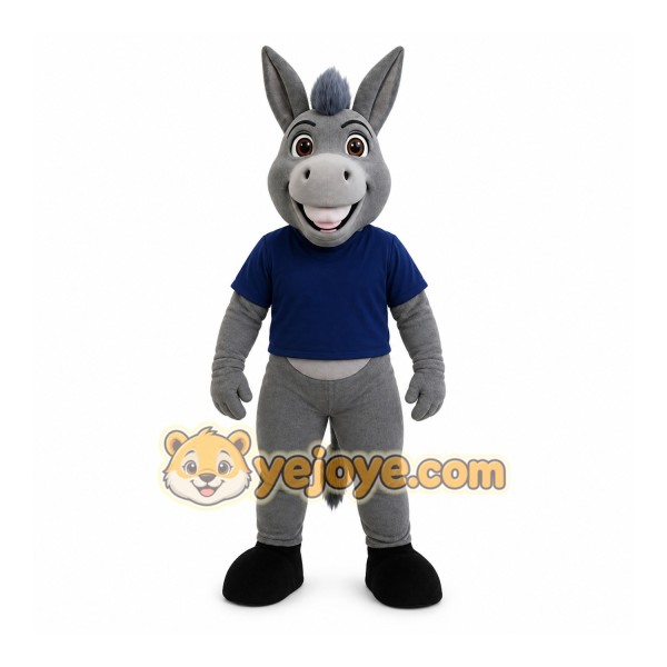 Gray Donkey Mascot Costume