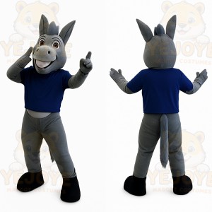 Gray Donkey Mascot Costume