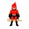 Red Superhero Mascot Costume Red Superhero Mascot Costume
