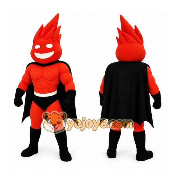 Red Superhero Mascot Costume