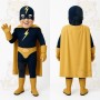 Blue Superhero Mascot Costume