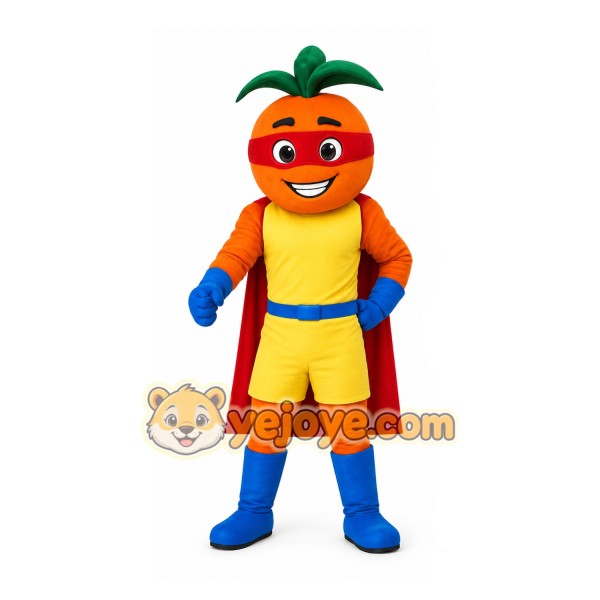Orange Character Mascot Costume Orange Character Mascot Costume