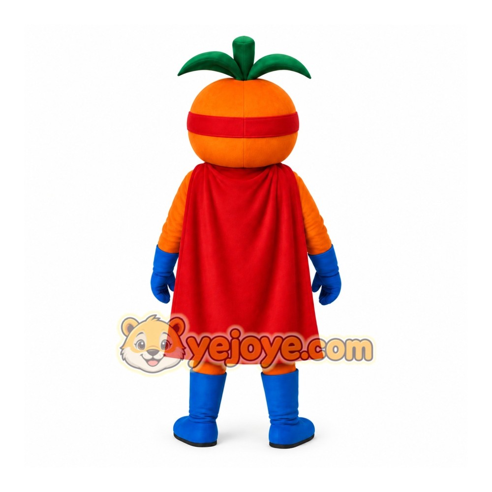 Orange Character Mascot Costume Orange Character Mascot Costume