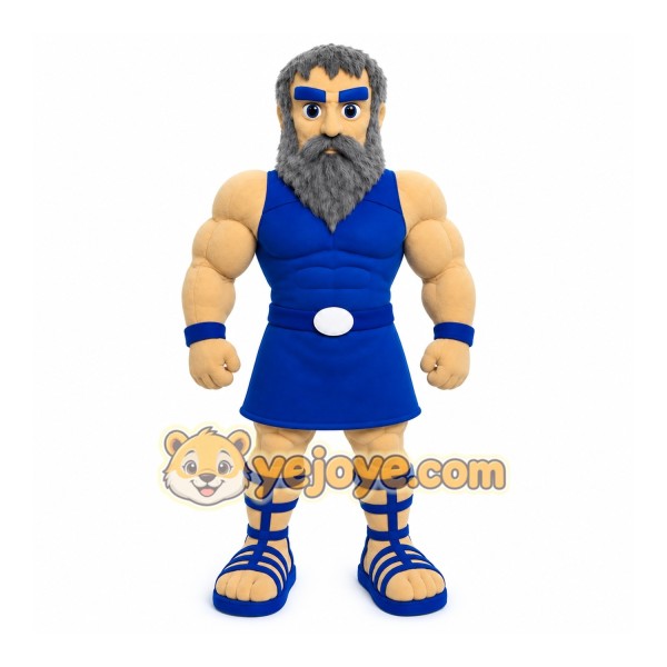 Blue Hero Mascot Costume
