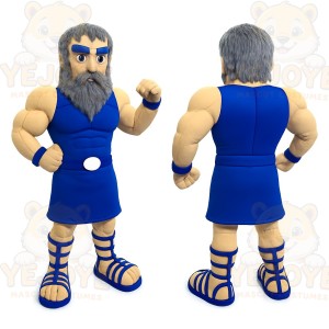 Blue Hero Mascot Costume
